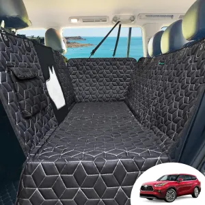 Heavy Duty Dog Hammock - 600D Waterproof Backseat Cover for Dogs in Car - Fits Midsize SUVs like Highlander/Pilot/Outback/Explorer/Cherokee