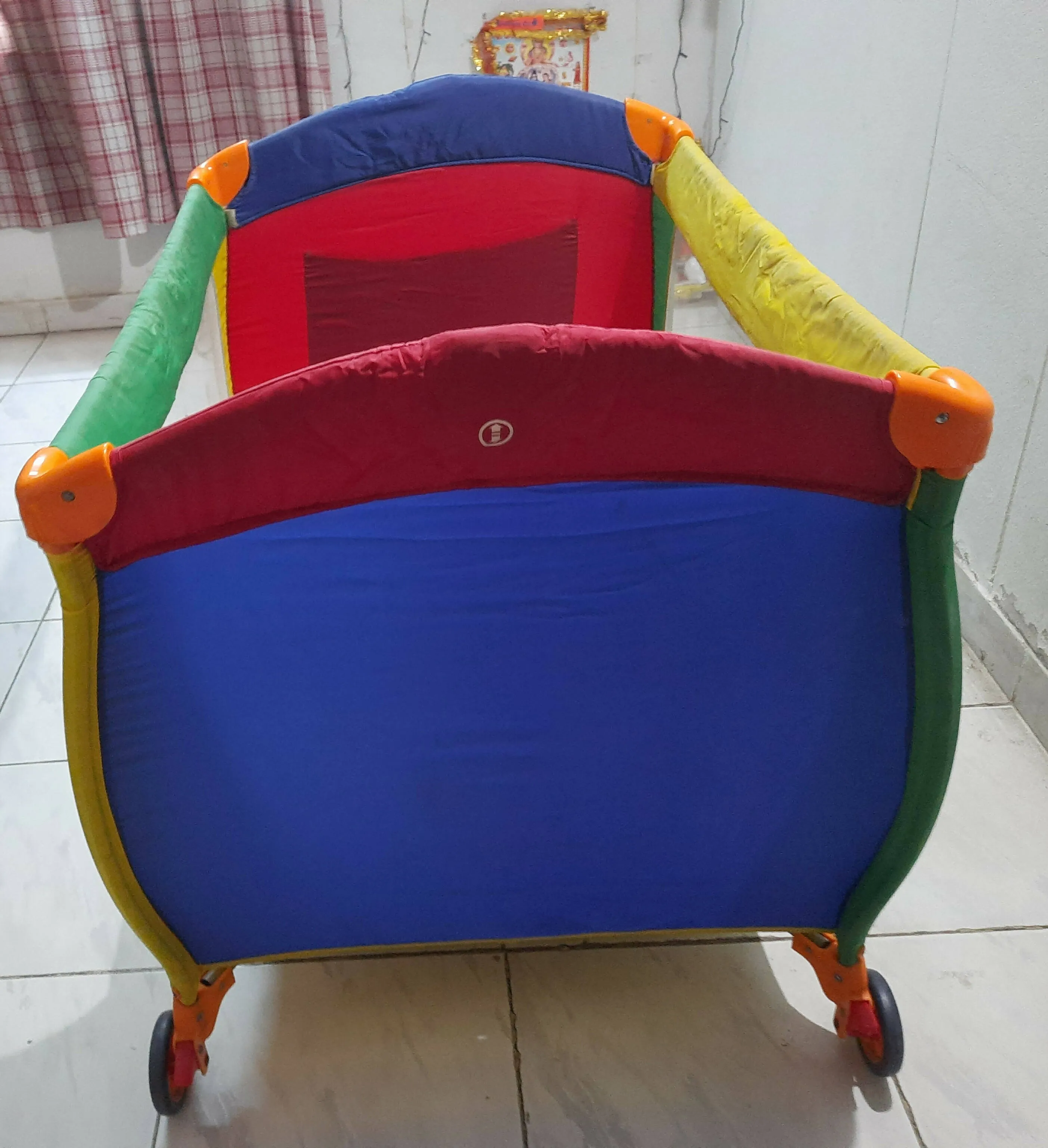 JUSTBORN Play Pen Multicolour, Dimensions: 25.5 × 24 × × 81.5 cm