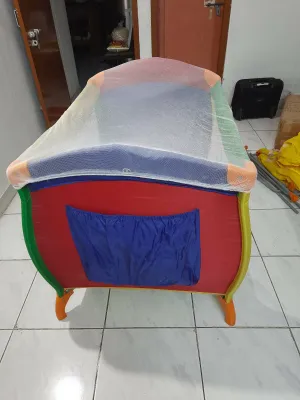 JUSTBORN Play Pen Multicolour, Dimensions: 25.5 × 24 × × 81.5 cm
