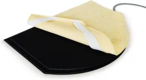 K&H Pet Products Lectro-Kennel Igloo-Style Heated Outdoor Dog Bed, Half-Round Durable Rigid ABS Plastic Heated Pad for Dog Houses Outdoor, Washable Cover, Safety Listed - Medium 24 X 15in Black 60W