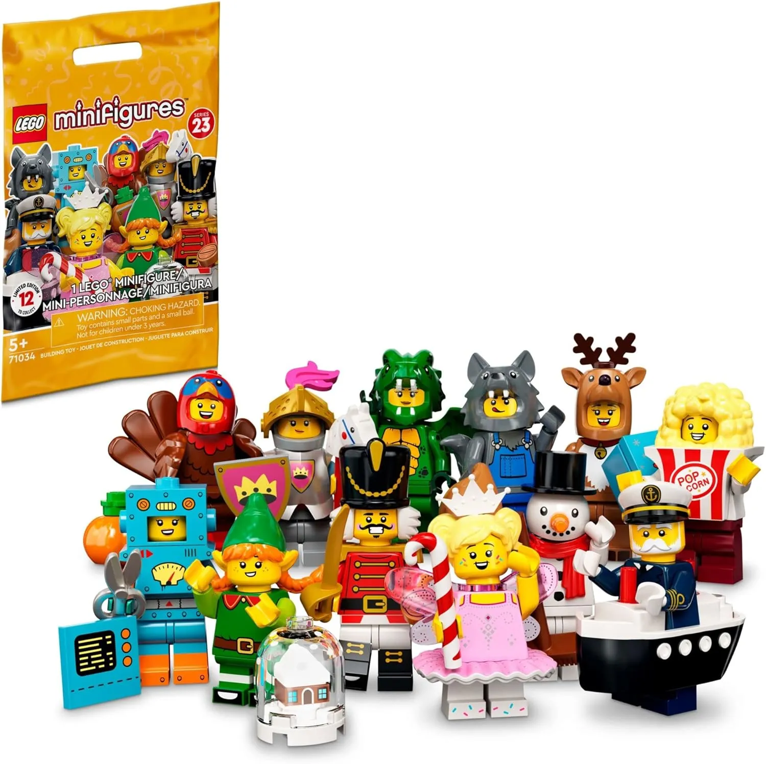 LEGO Minifigures Series 23 71034 Limited-Edition Building Toy Set; Imaginative Gift for Kids, Boys and Girls Ages 5  (1 of 12 to Collect)