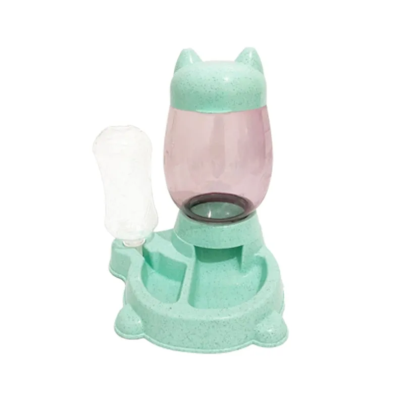 Pet Automatic Feeder Bowl with Drinking Fountain