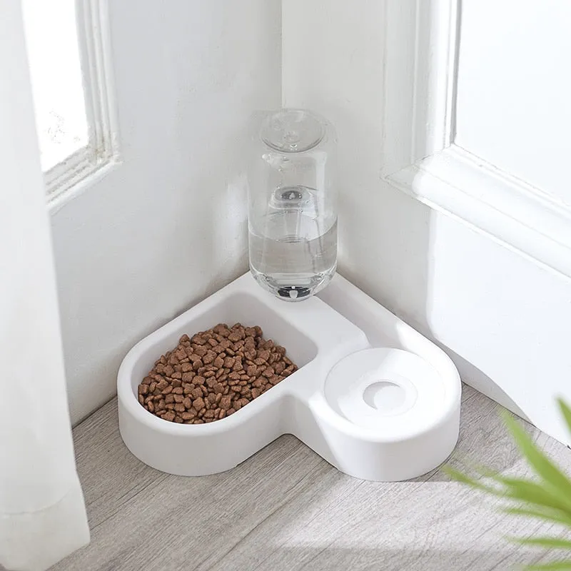 Pet Automatic Feeder Bowl with Drinking Fountain