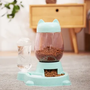 Pet Automatic Feeder Bowl with Drinking Fountain