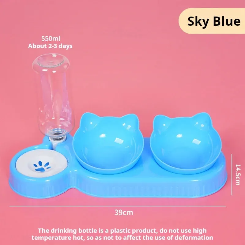 Pet Bowls With Auto Water Feeder