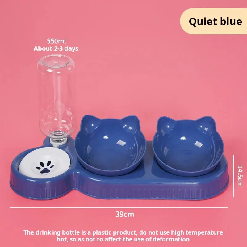 Pet Bowls With Auto Water Feeder