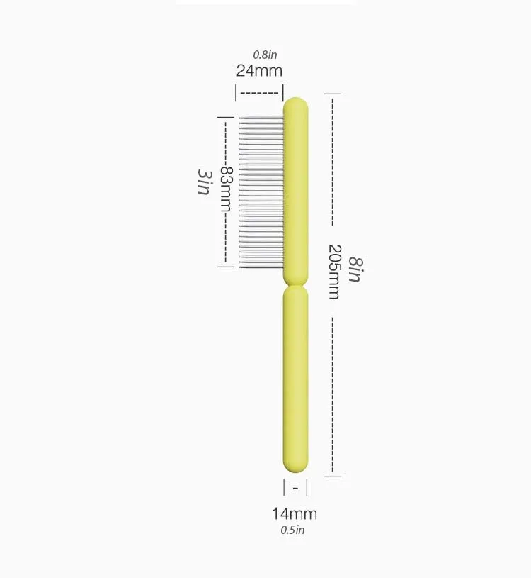 Pet Grooming Comb for Long-haired Cats and Dogs Remove Tangles and Knots