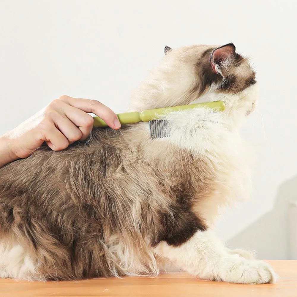 Pet Grooming Comb for Long-haired Cats and Dogs Remove Tangles and Knots