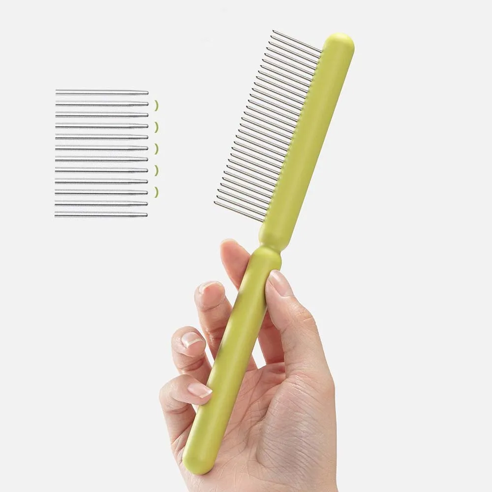 Pet Grooming Comb for Long-haired Cats and Dogs Remove Tangles and Knots