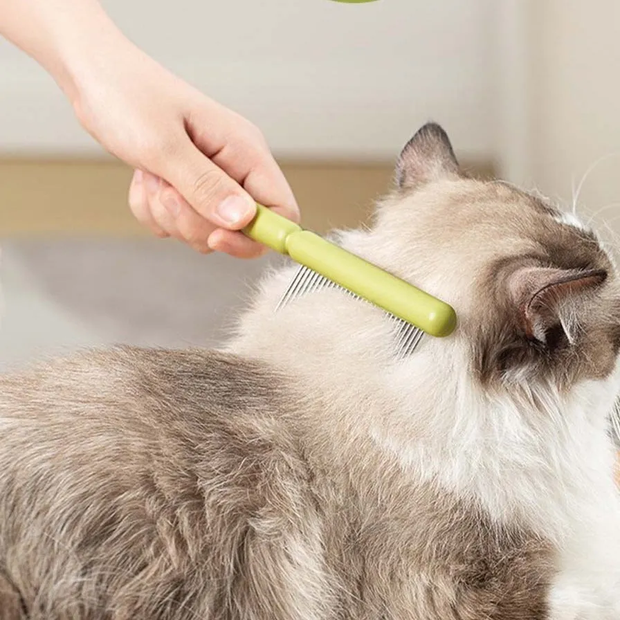 Pet Grooming Comb for Long-haired Cats and Dogs Remove Tangles and Knots