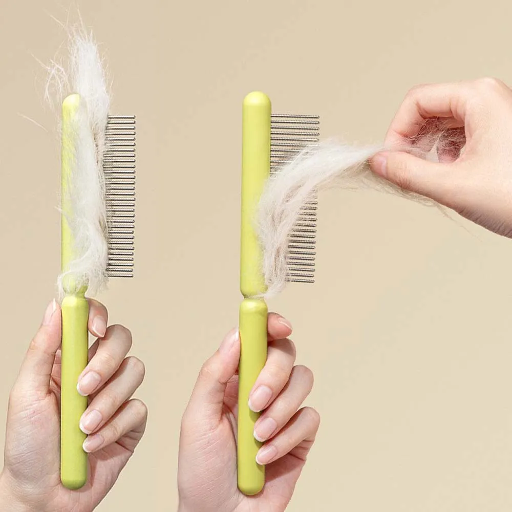 Pet Grooming Comb for Long-haired Cats and Dogs Remove Tangles and Knots