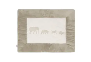 Playpen Mat 75x95cm Animals - Olive Green