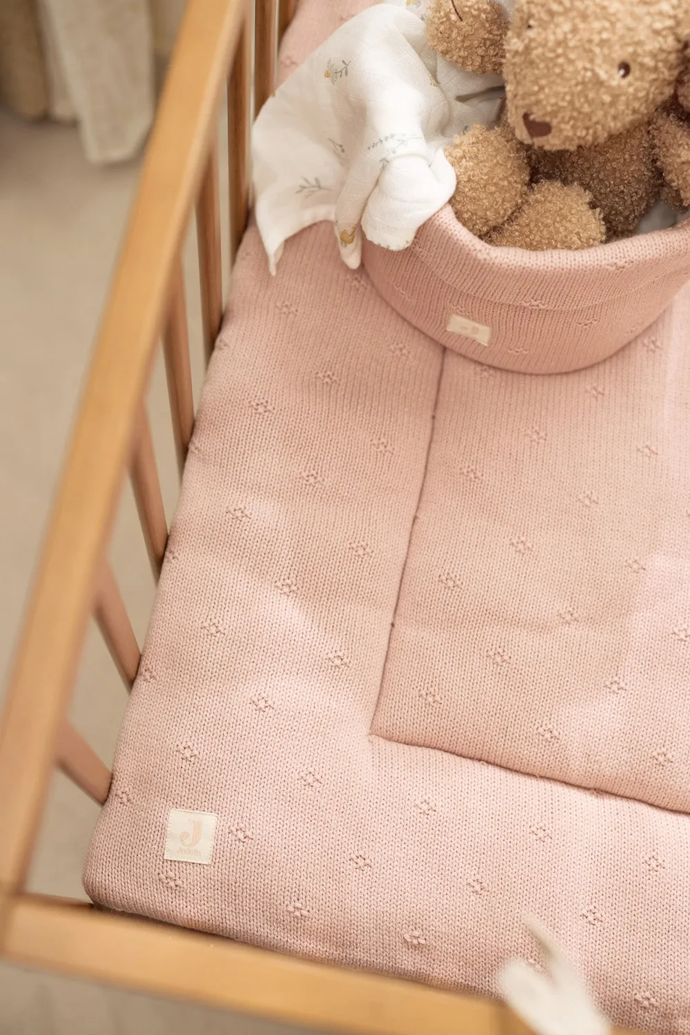 Playpen Mat 75x95cm Cosy Knit - Wild Rose