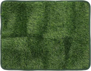 POPETPOP Dog Grass Pad Pet Mat: Washable Dog Pee Pads Dog Grass Mat - Artificial Turf Grass Dog Potty Training Mat for Dogs Turf Puppy Training Small Medium Large Pets