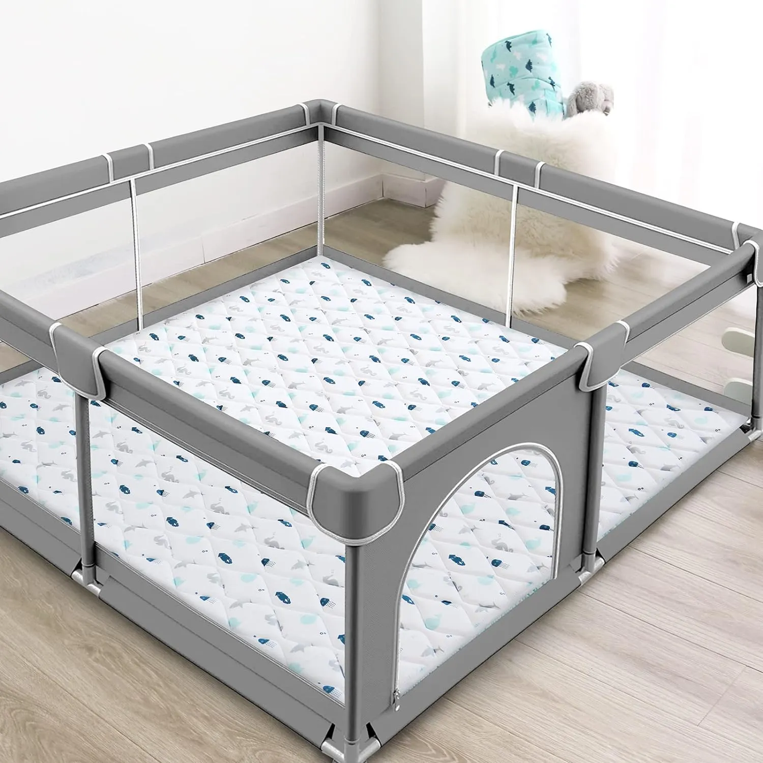 Premium Foam Baby Play Mat | Playpen Mat - Thicker and Non-Toxic Crawling Mat for Infant & Toddler