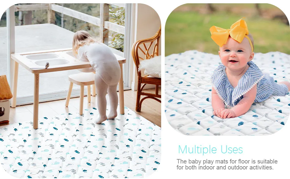 Premium Foam Baby Play Mat | Playpen Mat - Thicker and Non-Toxic Crawling Mat for Infant & Toddler