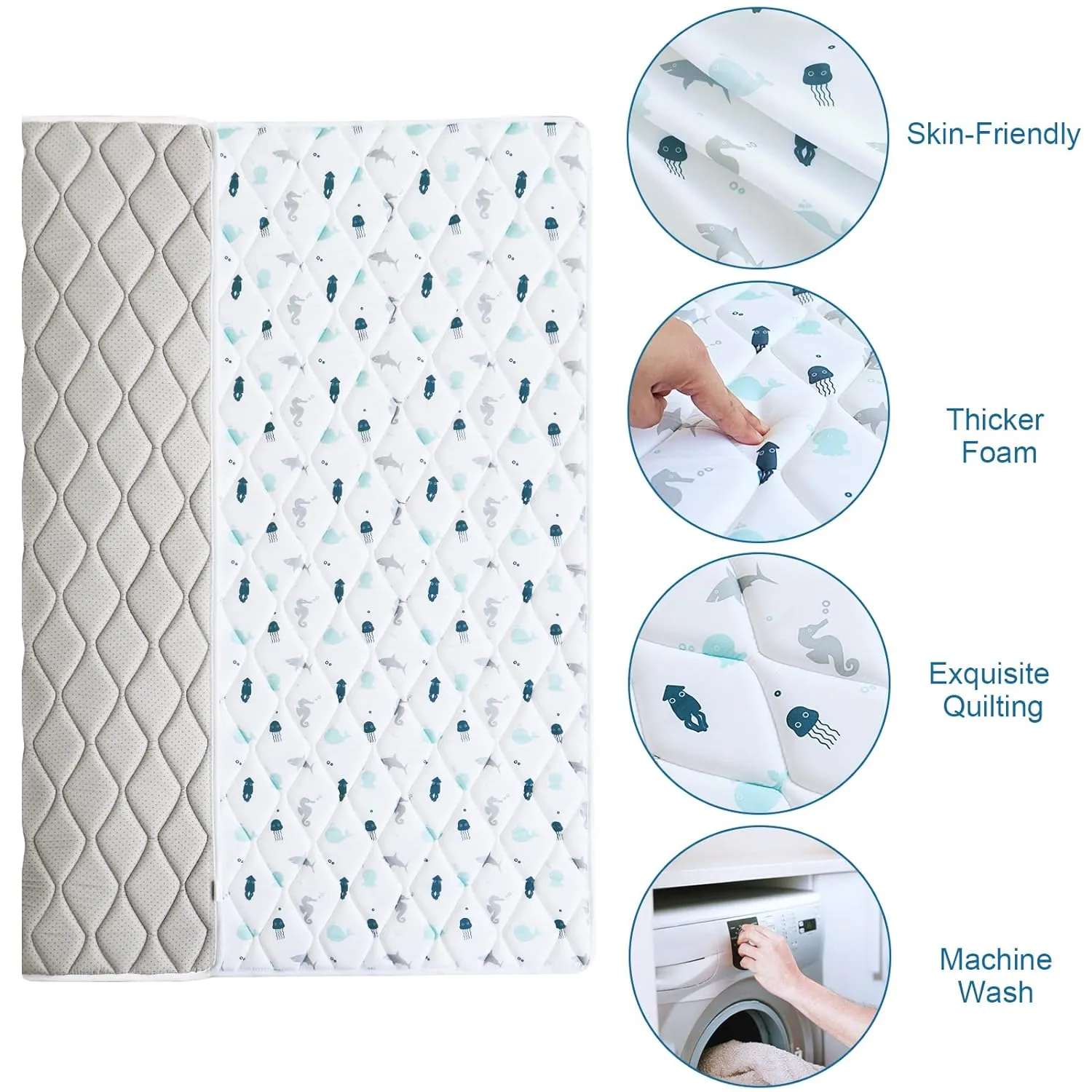 Premium Foam Baby Play Mat | Playpen Mat - Thicker and Non-Toxic Crawling Mat for Infant & Toddler