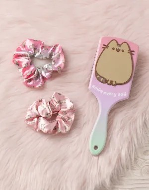 Pusheen Smile Every Day Hair Brush and Scrunchie Set