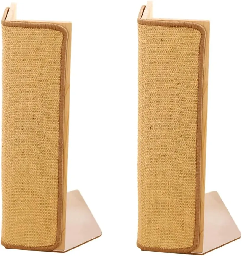 SHENGOCASE 2-Pack 24.5" Tall Sofa Couch Corner Cat Sisal Scratcher, Scratching Post,Scratch Post, Couch Protector, Replaceable Scratch Pad Mat