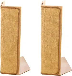 SHENGOCASE 2-Pack 24.5" Tall Sofa Couch Corner Cat Sisal Scratcher, Scratching Post,Scratch Post, Couch Protector, Replaceable Scratch Pad Mat