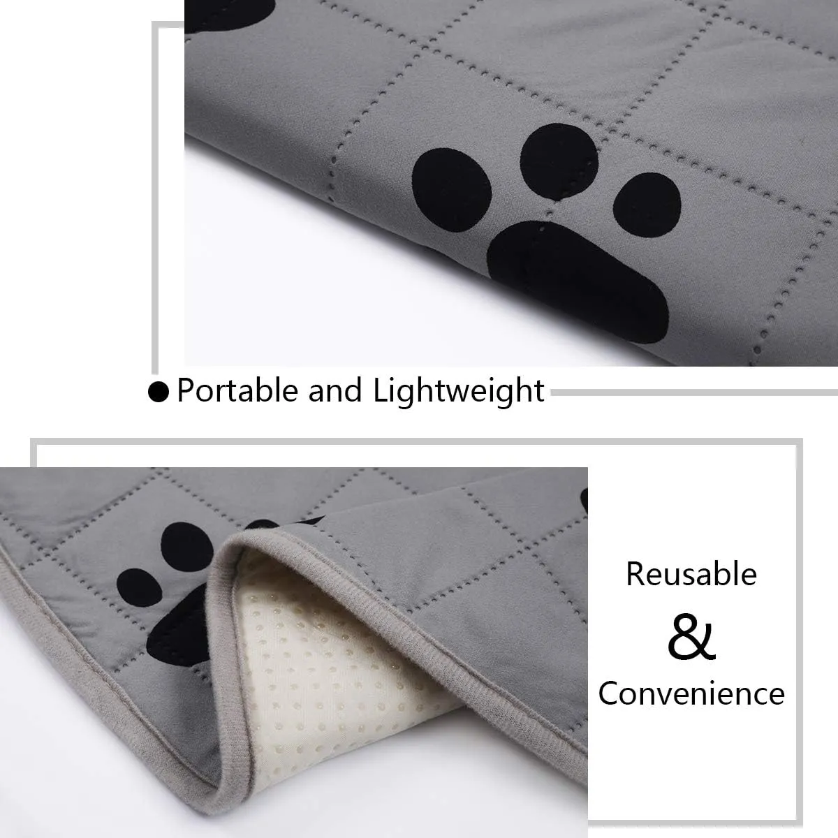 SPXTEX Dog Crate Pads Dog Pee Pads Rugs Washable Dog Pads, Non Slip Puppy Pee Pads for Small Dogs, Waterproof Pet Pad Rug, Dog Whelping Training Pads for Dogs, 2 Pieces, 27"x27"