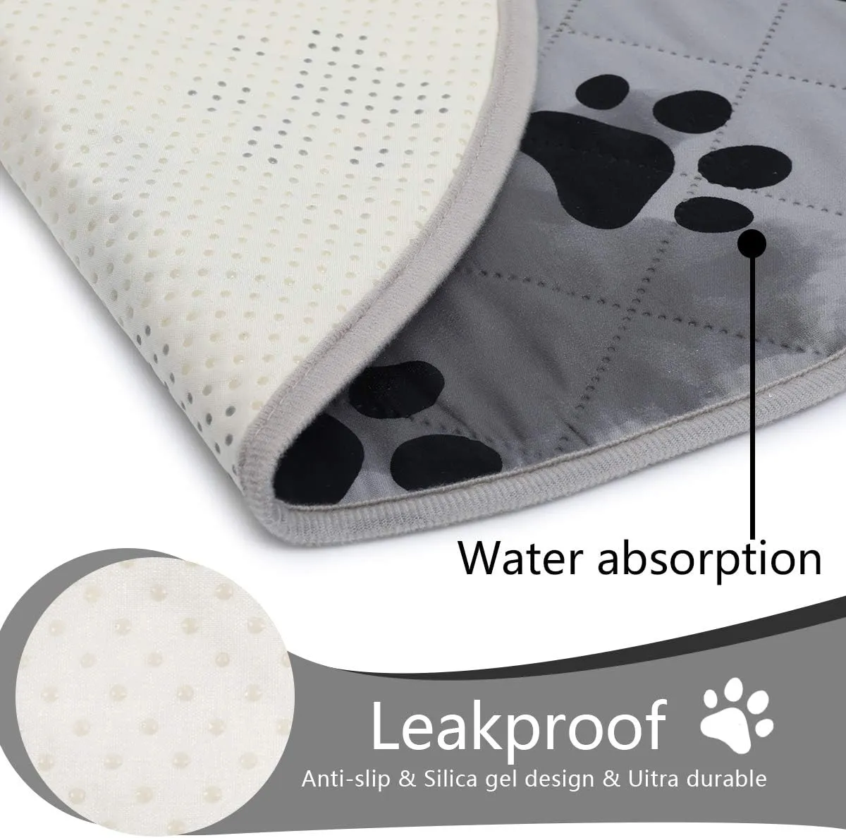 SPXTEX Dog Crate Pads Dog Pee Pads Rugs Washable Dog Pads, Non Slip Puppy Pee Pads for Small Dogs, Waterproof Pet Pad Rug, Dog Whelping Training Pads for Dogs, 2 Pieces, 27"x27"