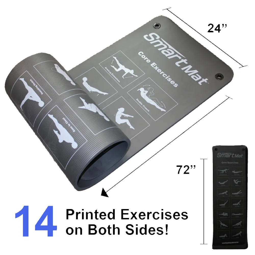 Studio Line Self-Guided Exercise Mat - Black