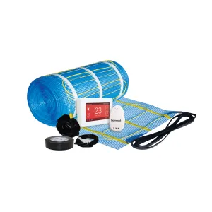 Thermonet 150W/m² 8m² Undertile Heating Kit w/Dual Controller - 111516TD