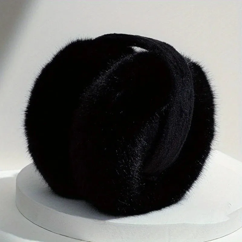 Unisex Soft Plush Winter Earmuffs - Fashionable c