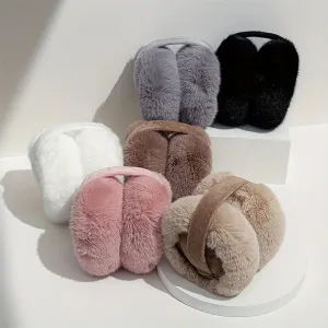Unisex Soft Plush Winter Earmuffs - Fashionable c