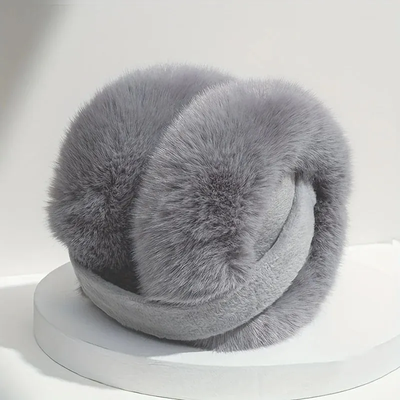 Unisex Soft Plush Winter Earmuffs - Fashionable c