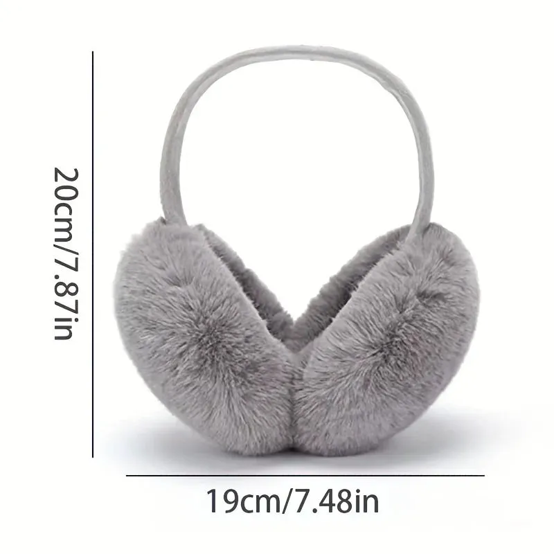 Unisex Soft Plush Winter Earmuffs - Fashionable c