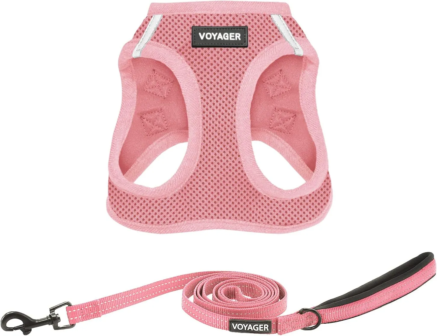 Voyager Step-in Air Cat Harness - All Weather Mesh Step in Vest Harness for Small and Medium Cats by Best Pet Supplies - Harness Leash Set (Pink), XXS