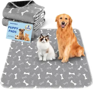 Washable Pee Pads for Dogs Large 72" x 72" 2-Pack Reusable Puppy Pads Pet Training Pads, Fast Absorb Dog Mats, Waterproof Whelping Pad, Non-Slip Protects Against Urine Leakage